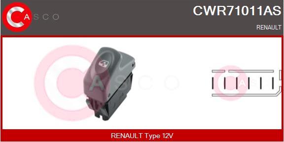 Casco CWR71011AS - Interruttore, Alzacristallo www.autoricambi360.it