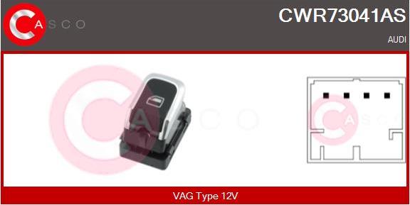 Casco CWR73041AS - Interruttore, Alzacristallo www.autoricambi360.it