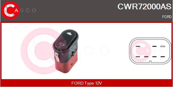Casco CWR72000AS - Interruttore, Alzacristallo www.autoricambi360.it