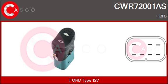 Casco CWR72001AS - Interruttore, Alzacristallo www.autoricambi360.it