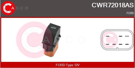 Casco CWR72018AS - Interruttore, Alzacristallo www.autoricambi360.it