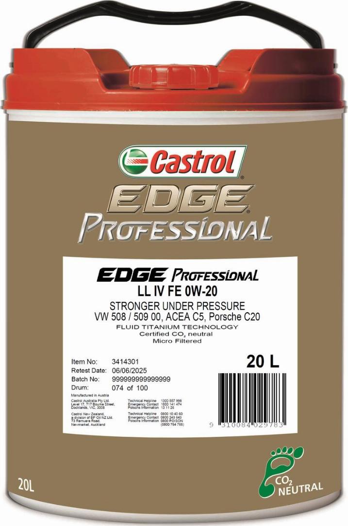 Castrol 3414301 - Olio motore www.autoricambi360.it