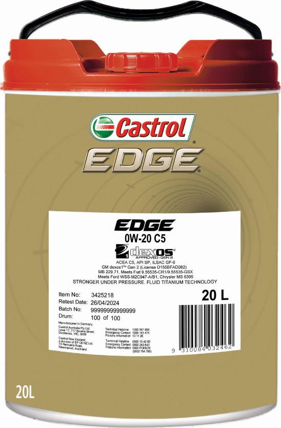 Castrol 3425218 - Olio motore www.autoricambi360.it