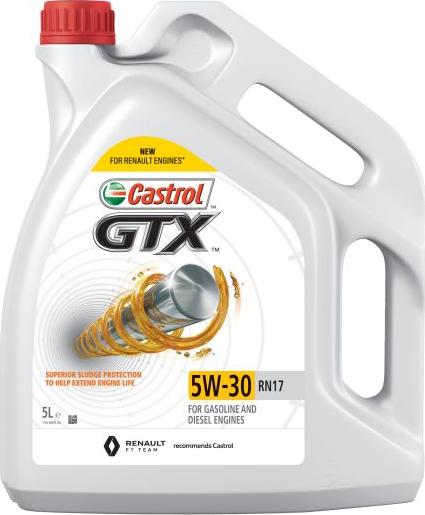 Castrol GTX 5W30 RN17 5L - Olio motore www.autoricambi360.it