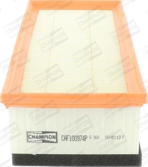 Champion CAF100974P - Filtro aria www.autoricambi360.it