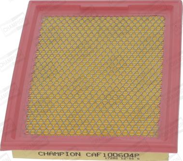Champion CAF100604P - Filtro aria www.autoricambi360.it
