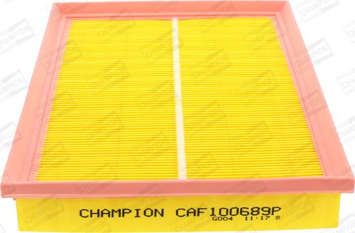 Champion CAF100689P - Filtro aria www.autoricambi360.it