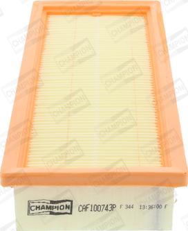 Champion CAF100743P - Filtro aria www.autoricambi360.it