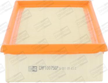 Champion CAF100756P - Filtro aria www.autoricambi360.it