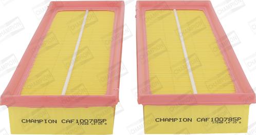 Champion CAF100785P - Filtro aria www.autoricambi360.it