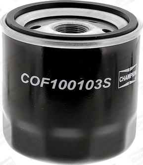 Champion COF100103S - Filtro olio www.autoricambi360.it