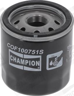 Champion COF100751S - Filtro olio www.autoricambi360.it
