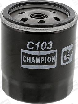 Champion COF102103S - Filtro olio www.autoricambi360.it