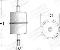 Champion L101/606 - Filtro carburante www.autoricambi360.it