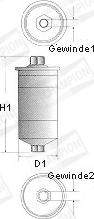 Champion L203/606 - Filtro carburante www.autoricambi360.it
