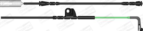 Champion WWI320 - Contatto segnalazione, Usura past. freno / mat. d'attrito www.autoricambi360.it