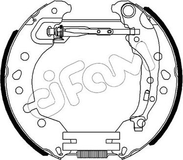 Cifam 151-496 - Kit ganasce freno www.autoricambi360.it