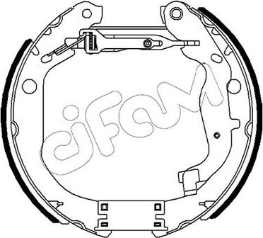 Cifam 151-491 - Kit ganasce freno www.autoricambi360.it