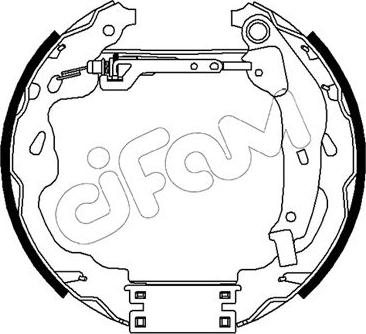 Cifam 151-488 - Kit ganasce freno www.autoricambi360.it