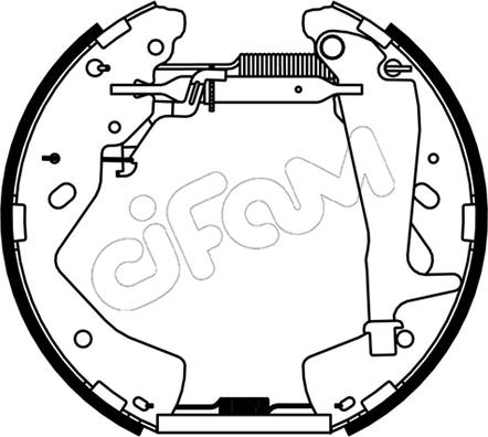 Cifam 151-537 - Kit ganasce freno www.autoricambi360.it
