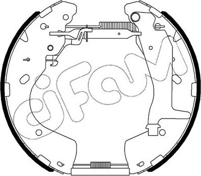 Cifam 151-522 - Kit ganasce freno www.autoricambi360.it