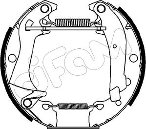 Cifam 151-015 - Kit ganasce freno www.autoricambi360.it