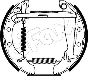 Cifam 151-158 - Kit ganasce freno www.autoricambi360.it