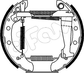 Cifam 151-107 - Kit ganasce freno www.autoricambi360.it