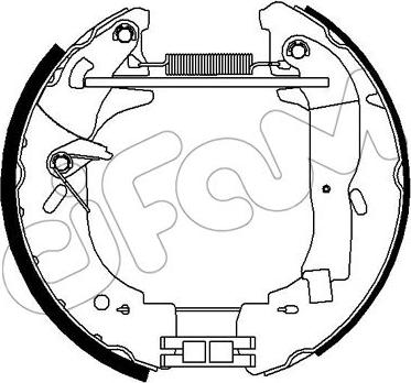 Cifam 151-301 - Kit ganasce freno www.autoricambi360.it