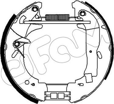 Cifam 151-328 - Kit ganasce freno www.autoricambi360.it