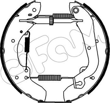 Cifam 151-377 - Kit ganasce freno www.autoricambi360.it