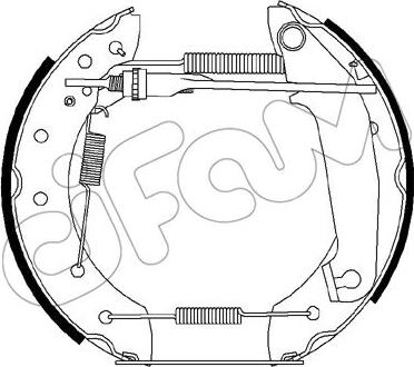 Cifam 151-252 - Kit ganasce freno www.autoricambi360.it