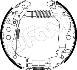 Cifam 151-233 - Kit ganasce freno www.autoricambi360.it