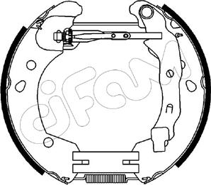 Cifam 151-231 - Kit ganasce freno www.autoricambi360.it