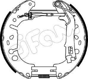 Cifam 151-223 - Kit ganasce freno www.autoricambi360.it