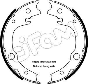 Cifam 153-443 - Kit ganasce, Freno stazionamento www.autoricambi360.it