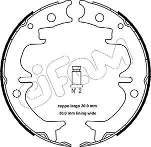 Cifam 153-442 - Kit ganasce, Freno stazionamento www.autoricambi360.it