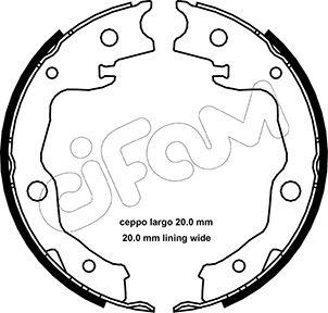 Cifam 153-450 - Kit ganasce, Freno stazionamento www.autoricambi360.it