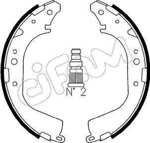 Cifam 153-415 - Kit ganasce freno www.autoricambi360.it