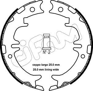 Cifam 153-439 - Kit ganasce, Freno stazionamento www.autoricambi360.it
