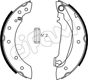 Cifam 153-476 - Kit ganasce freno www.autoricambi360.it