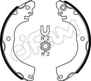 Cifam 153-509 - Kit ganasce freno www.autoricambi360.it