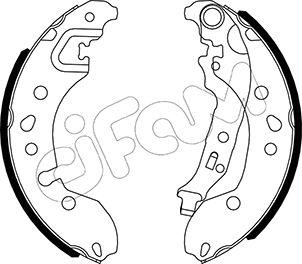Cifam 153-536 - Kit ganasce freno www.autoricambi360.it