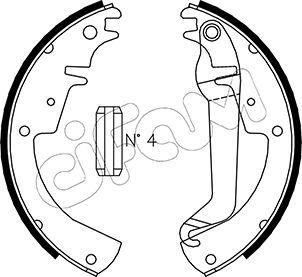 Cifam 153-613 - Kit ganasce freno www.autoricambi360.it