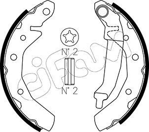 Cifam 153-046 - Kit ganasce freno www.autoricambi360.it