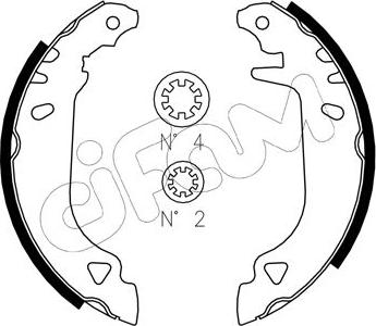 Cifam 153-066J - Kit ganasce freno www.autoricambi360.it