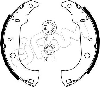Cifam 153-067J - Kit ganasce freno www.autoricambi360.it