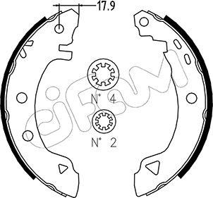 Cifam 153-001 - Kit ganasce freno www.autoricambi360.it