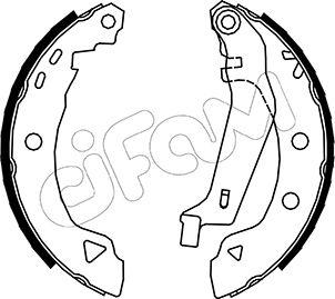 Cifam 153-002Y - Kit ganasce freno www.autoricambi360.it