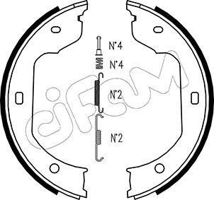 Cifam 153-019K - Kit ganasce, Freno stazionamento www.autoricambi360.it